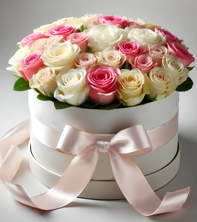 صندوق قبعات Velvet Bloom، فقط لأنك تستحقين