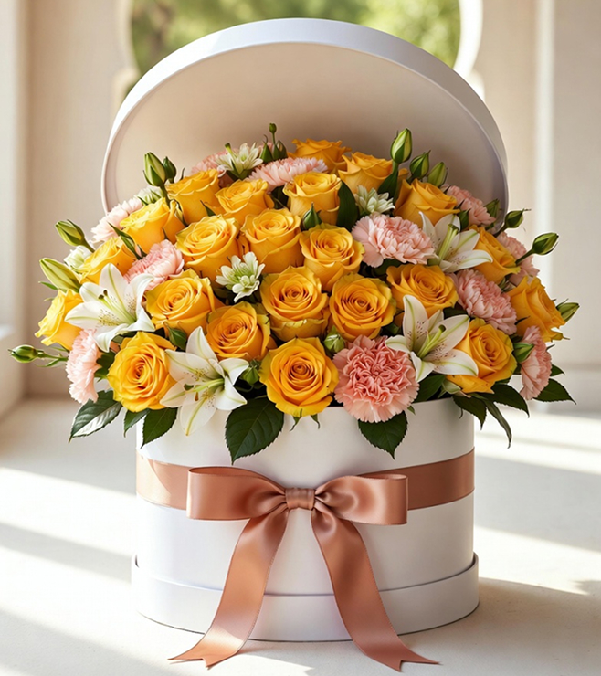 Vibrant Garden Hatbox