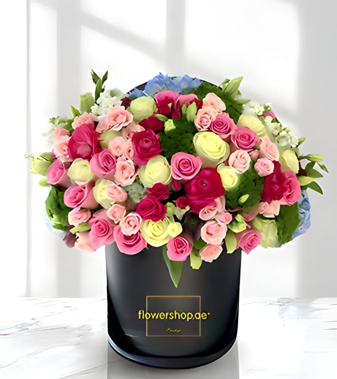 باقة غارقة بالألوان