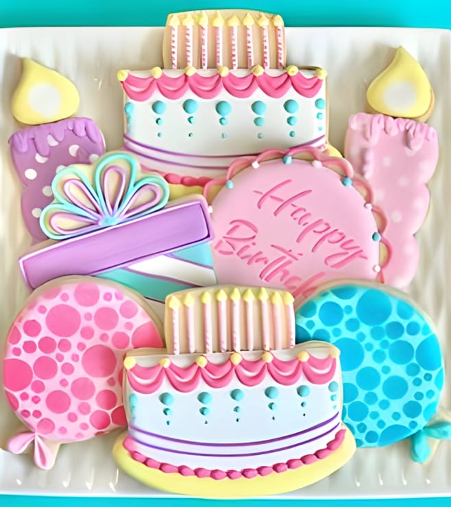 Whimsical Birthday Cookies, Cookies