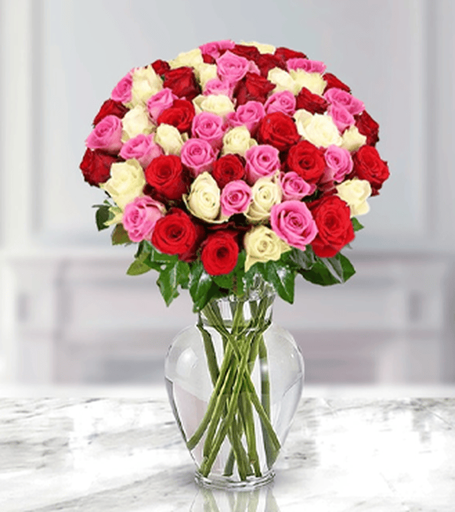 باقة ورود "الرومانسية الهامسة"