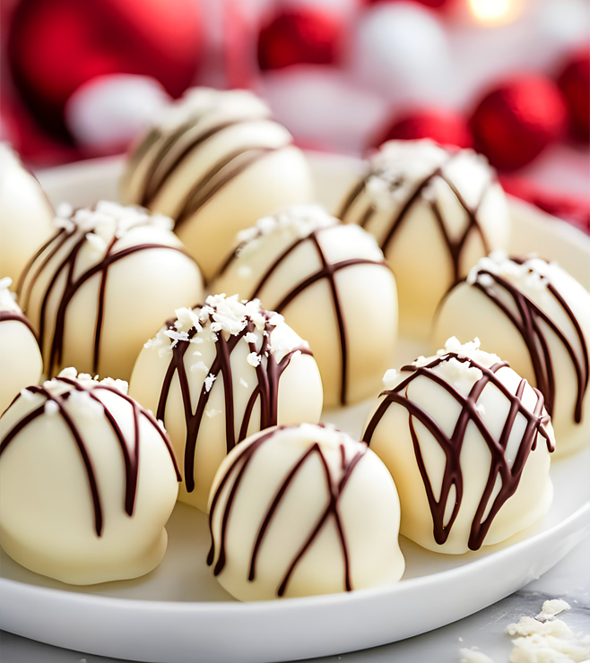 ترافل بالشوكولاتة البيضاء