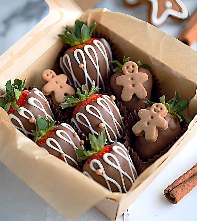Winter Edition Dipped Strawberries