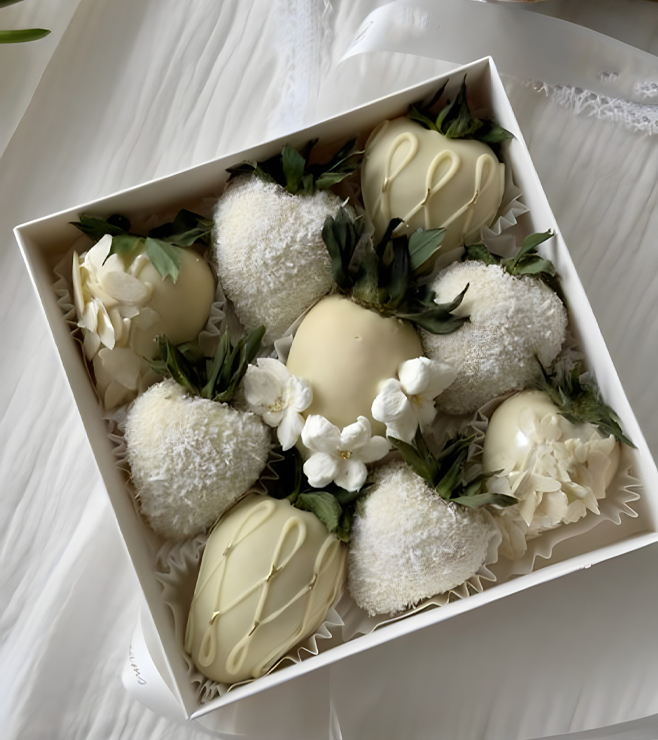 فراولة مغموسة بكريمة وينتربيري