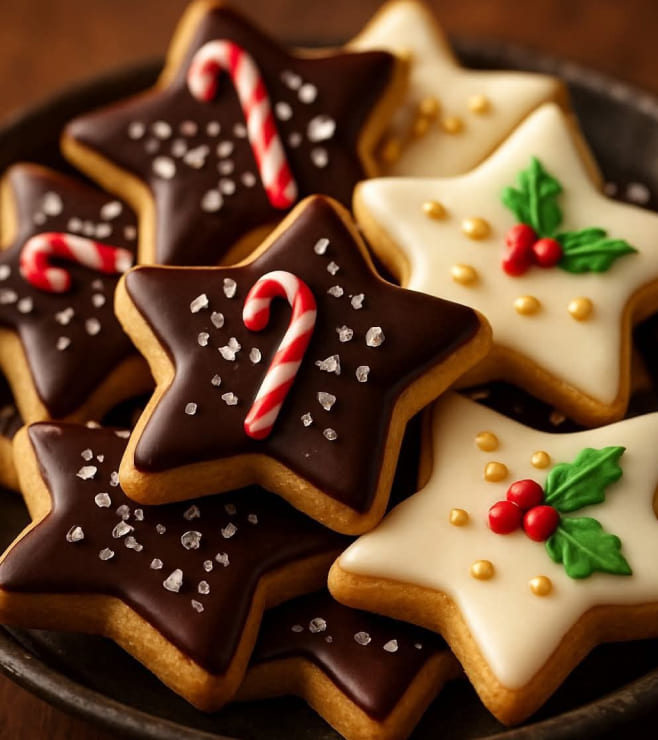 كعكات النجوم في نهاية العام