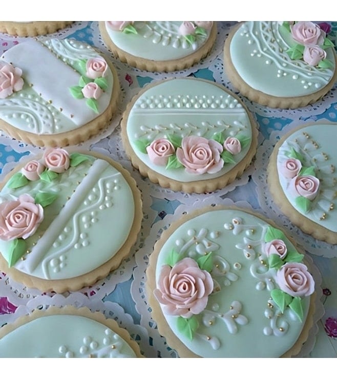 Sweet Elegance Floral Cookies, Cookies
