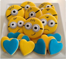 Minion Hearts Cookies, flower delivery in Abu Dhabi