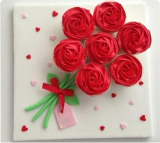 happy valentine cake, Interflora Abu Dhabi