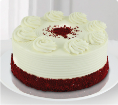 Red Velvet Dream Cake, flowers in Dubai
