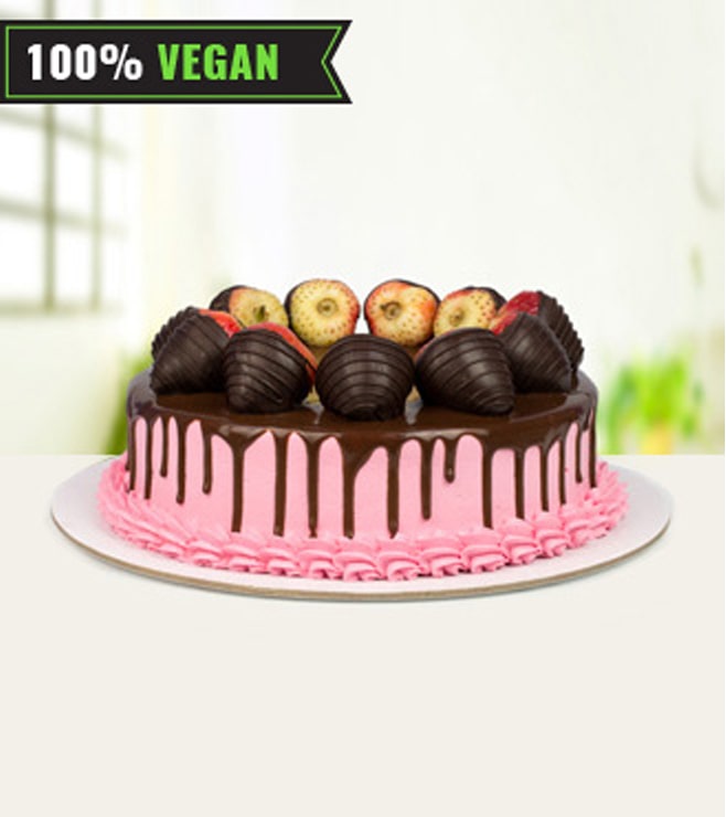 Vegan Strawberry Chocolate Cake, Cakes