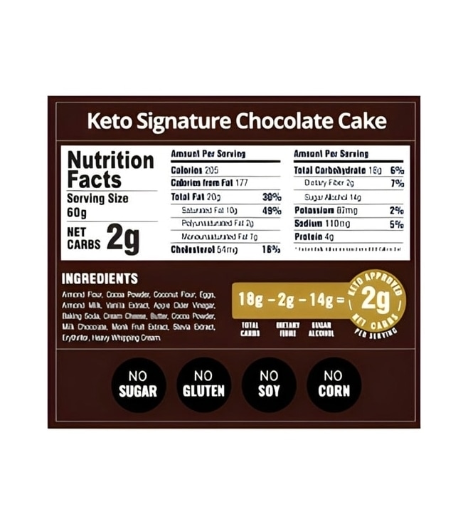 Keto Signature Chocolate Cake By Broadway Bakery. Gluten Free, Sugar Free, Low Carb Dessert...