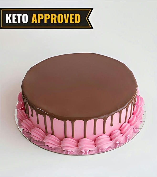 Keto Strawberry Chocolate Cake By Broadway Bakery. Gluten Free, Sugar Free, Low Carb Dessert...