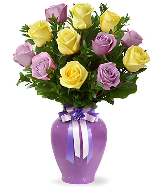 Radiant Rose Bouquet, Purple