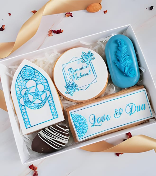 Peaceful Blue Ramadan Cookies