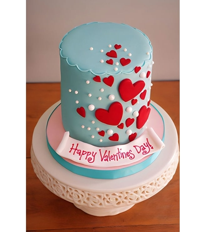 Vibrant Valentine's Day Cake