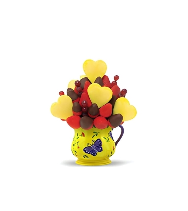 Pineapple Hearts Valentine's Day Fruit Bouquet