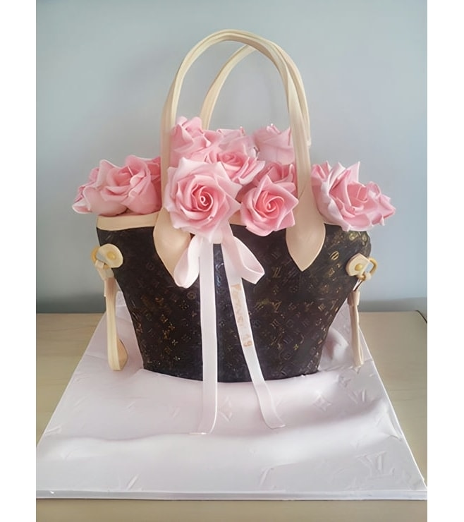 Louis Vuitton Roses Cake