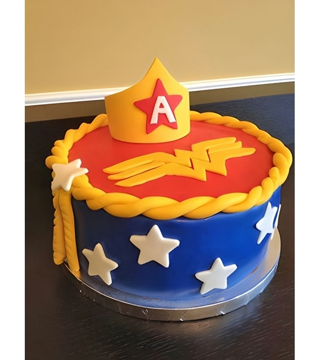 Wonder Woman's Lasso Lined Cake