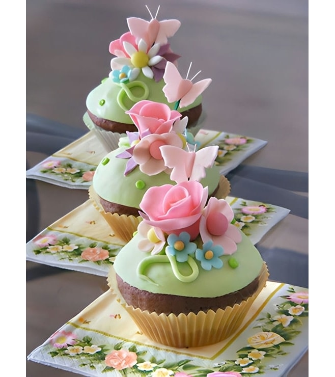 Floral Elegance Cupcakes