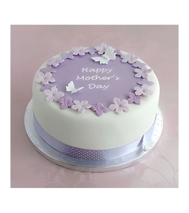 Mauve Mother's Day Wishes Cake