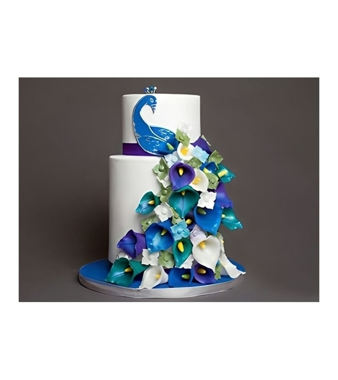 Peacock Feathers Cake