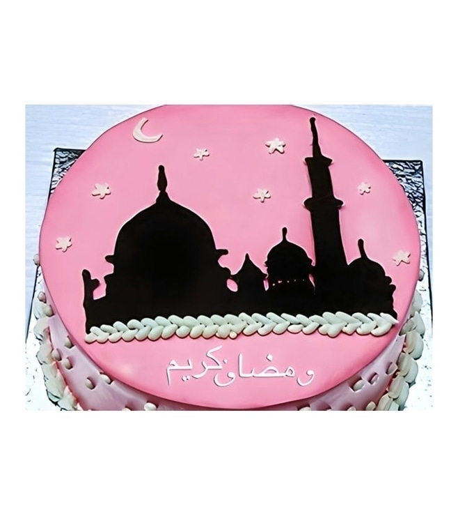 Mosque Silhouette Ramadan Cake