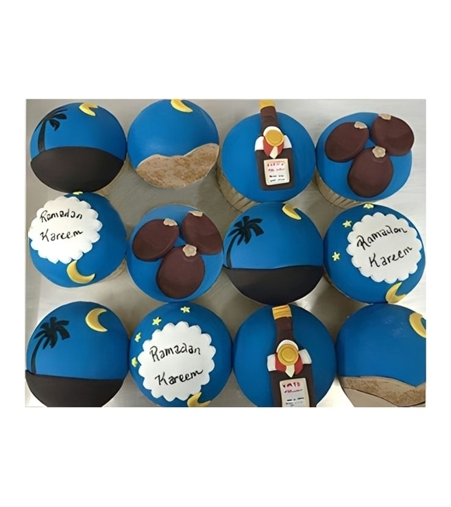 Ramadan Moon Dozen Cupcakes