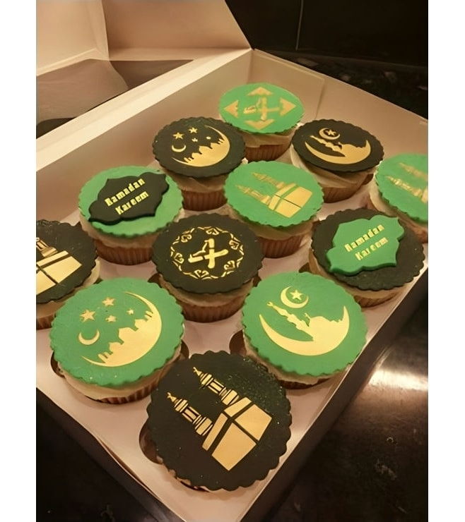 Elegant Ramadan Dozen Cupcakes