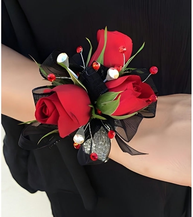 Red Rose Gala Corsage, Corsages