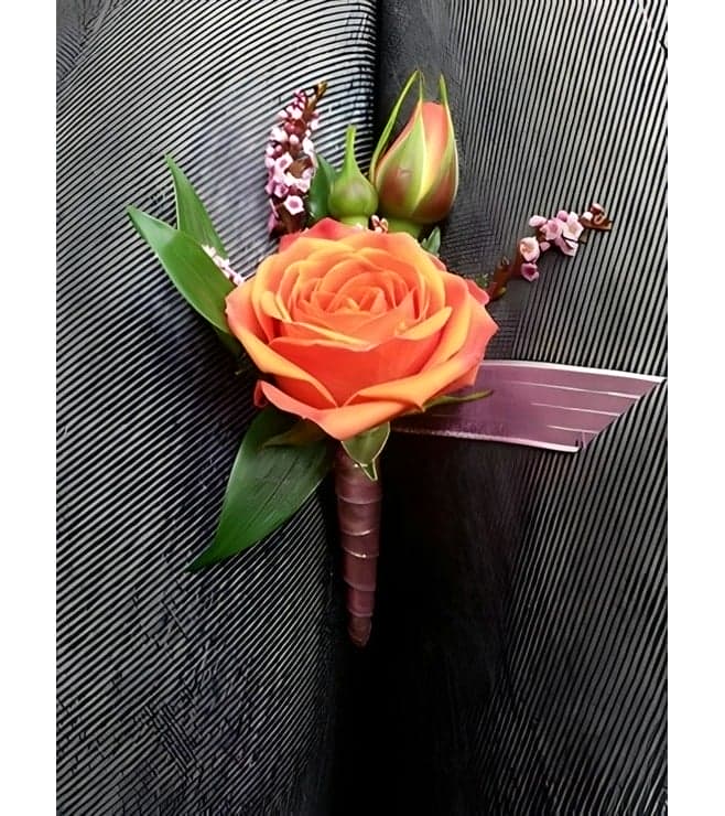 Bright & Bold Boutonniere