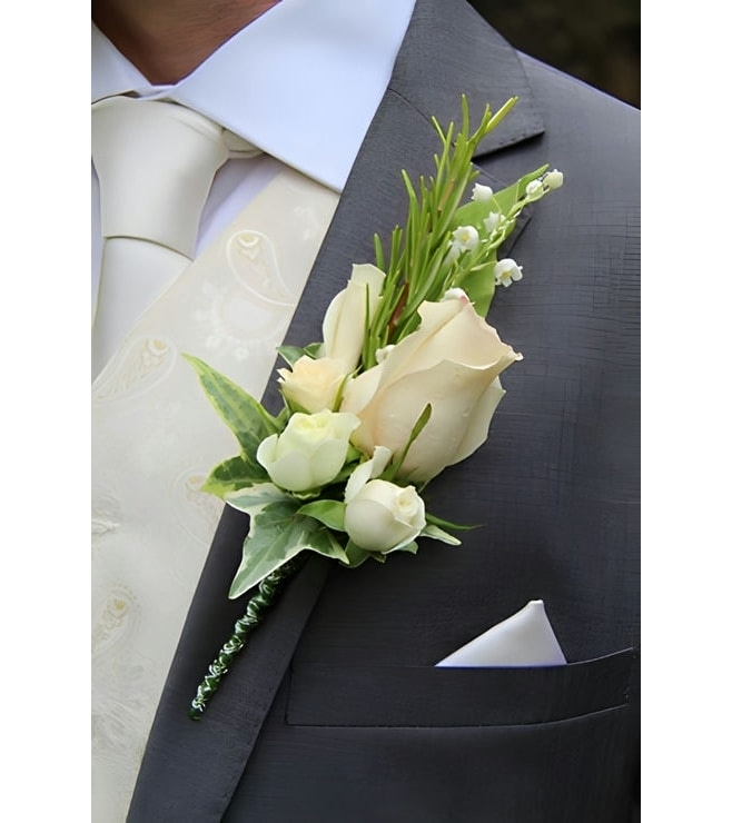 Floral Symphony Boutonniere, Boutonnieres