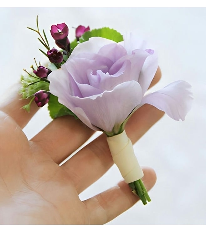 Signature Purple Boutonniere, Boutonnieres