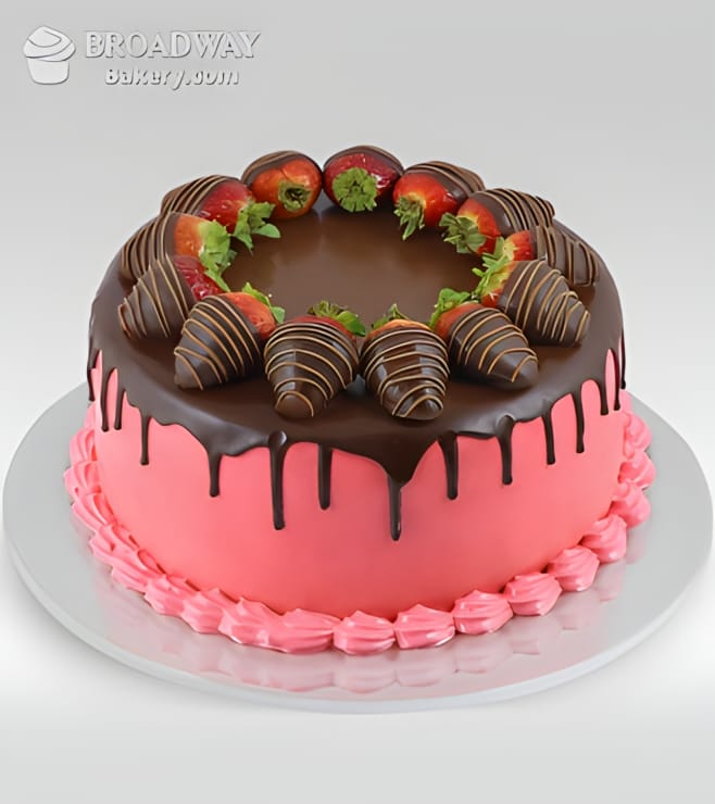 Oh So Pretty Strawberry Chocolate Cake