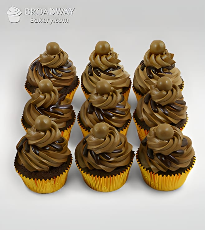 12 Mocha Cupcakes