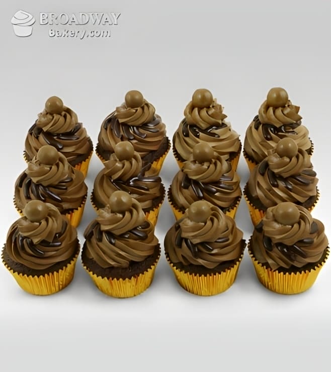 12 Mocha Cupcakes