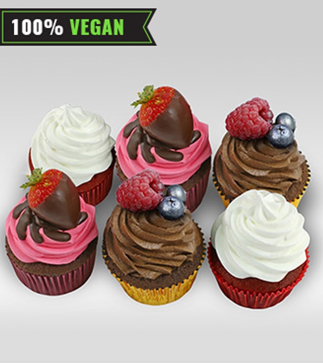 Triple Vegan Delight - Half Dozen, Eggless - Dairy-Free | Cakes