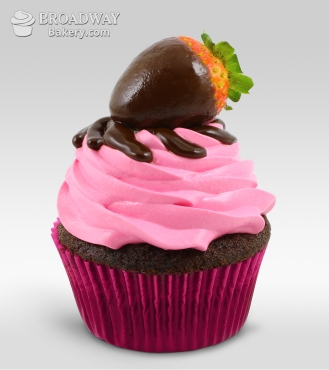 Strawberry Burst - 4 Cupcakes