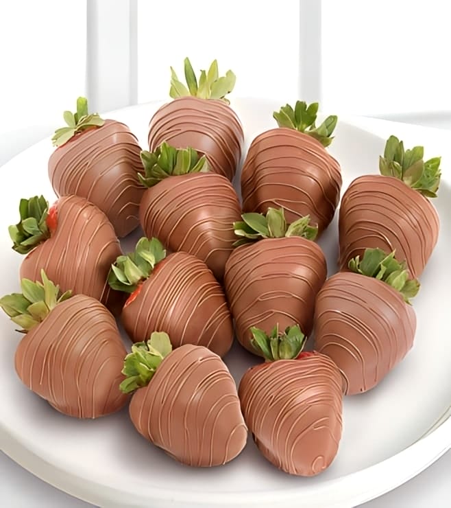The Classic - Dozen Milk Chocolate Covered Strawberries