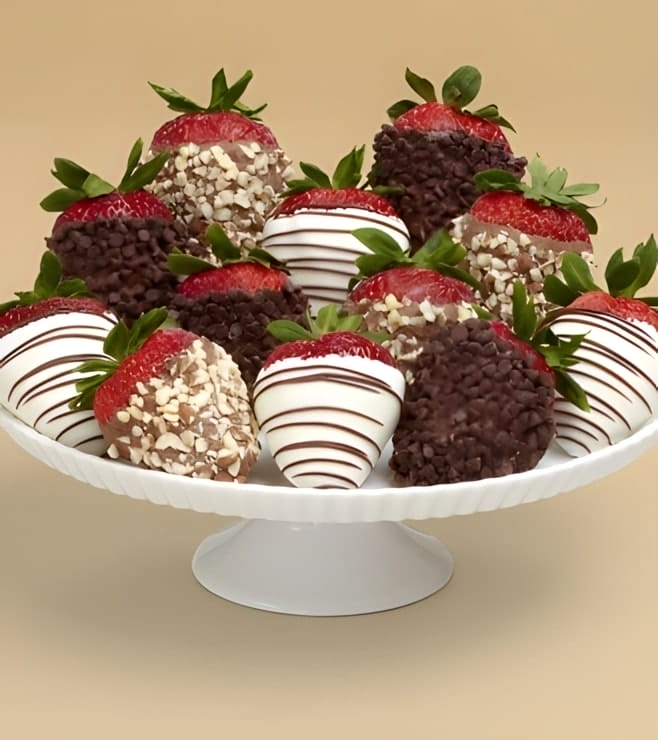 Nuts About Chocolate Covered Strawberries - Half Dozen