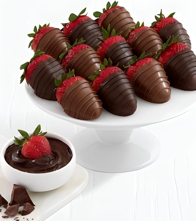 Sinful Creation -6 Chocolate Dipped Strawberries