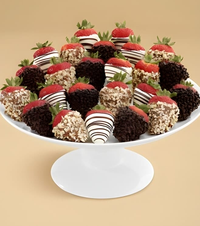 Nuts About Chocolate Covered Strawberries - Half Dozen