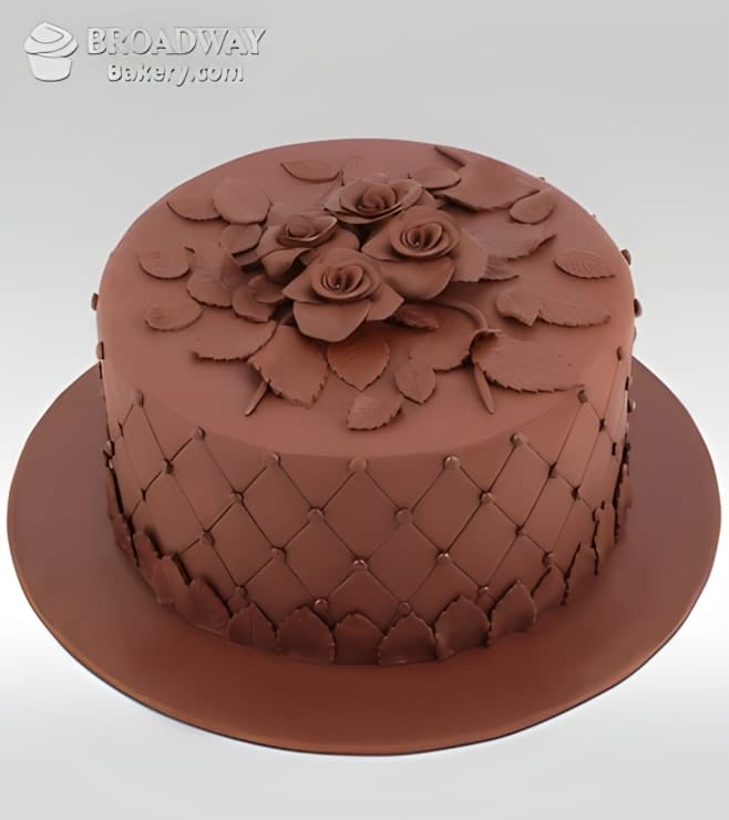 Rose Art Chocolate Cake