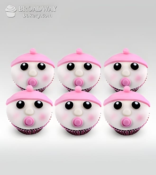 It's A Girl! Celebration Cupcakes - Half Dozen