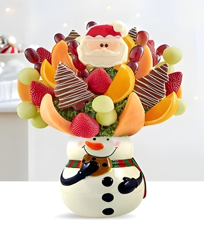 Sweetest Snowman Fruit Bouquet