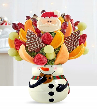 Sweetest Snowman Fruit Bouquet