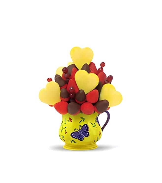 Pineapple Hearts Valentine's Day Fruit Bouquet