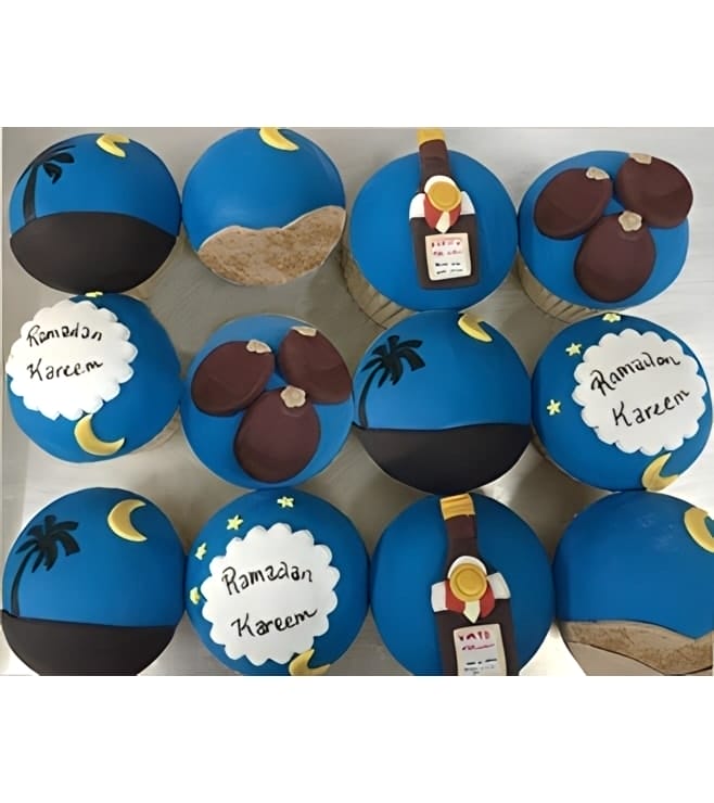 Ramadan Moon Dozen Cupcakes