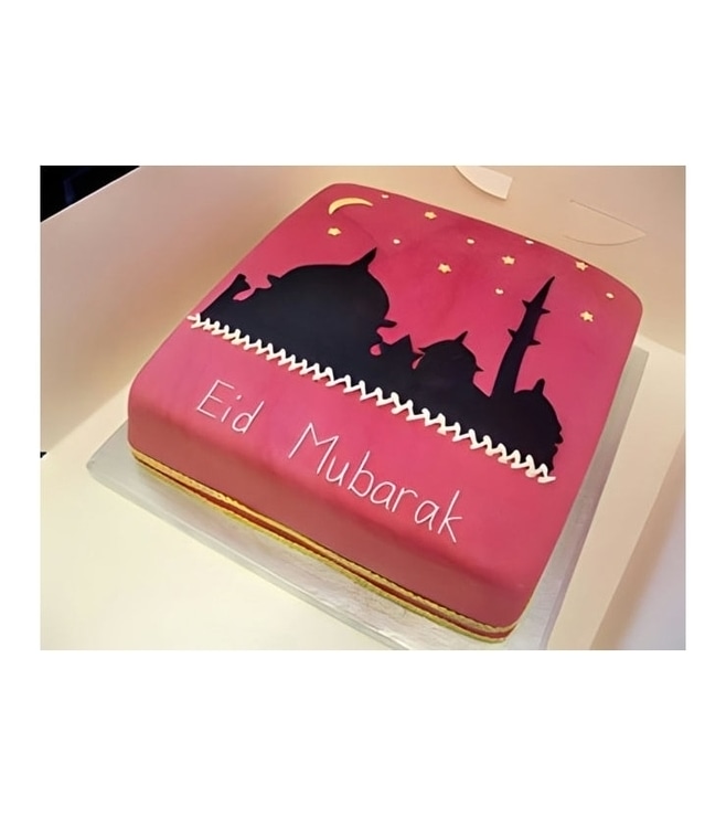 Eid Mosque Silhouette Cake