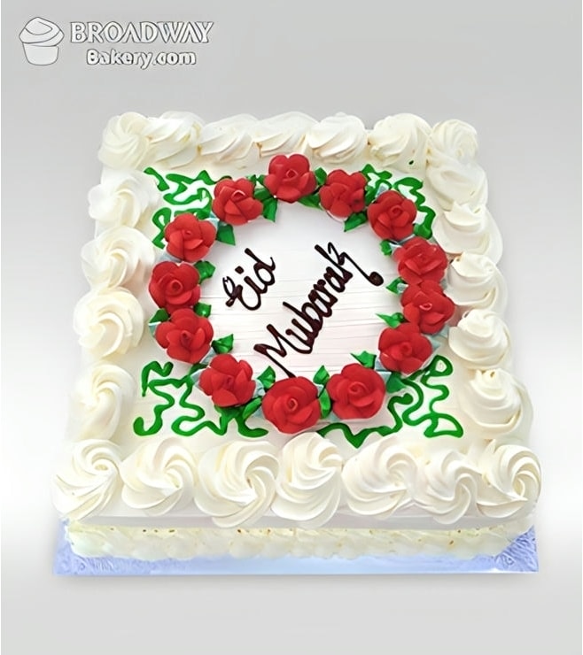 Eid Ruffles & Roses Cake