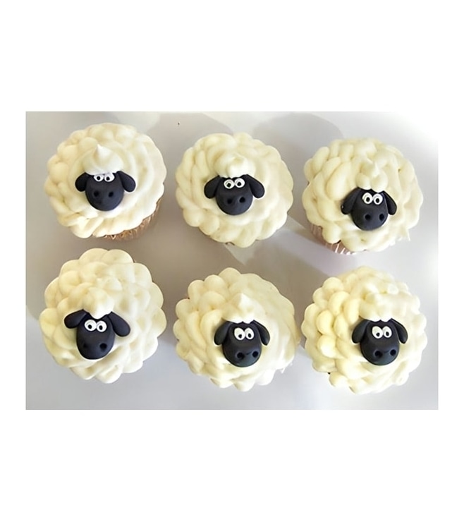 Fluffy Sheep Cupcakes